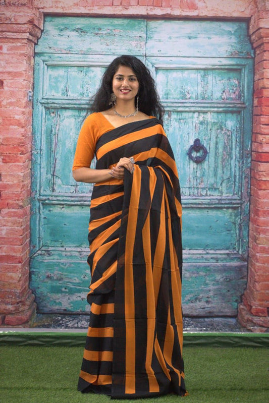 Luxurious Mulmul Cotton Saree: Lightweight & Breathable, 6M with Blouse Piece ARTICLE NO-27