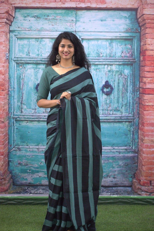 Luxurious Mulmul Cotton Saree: Lightweight & Breathable, 6M with Blouse Piece ARTICLE NO-46