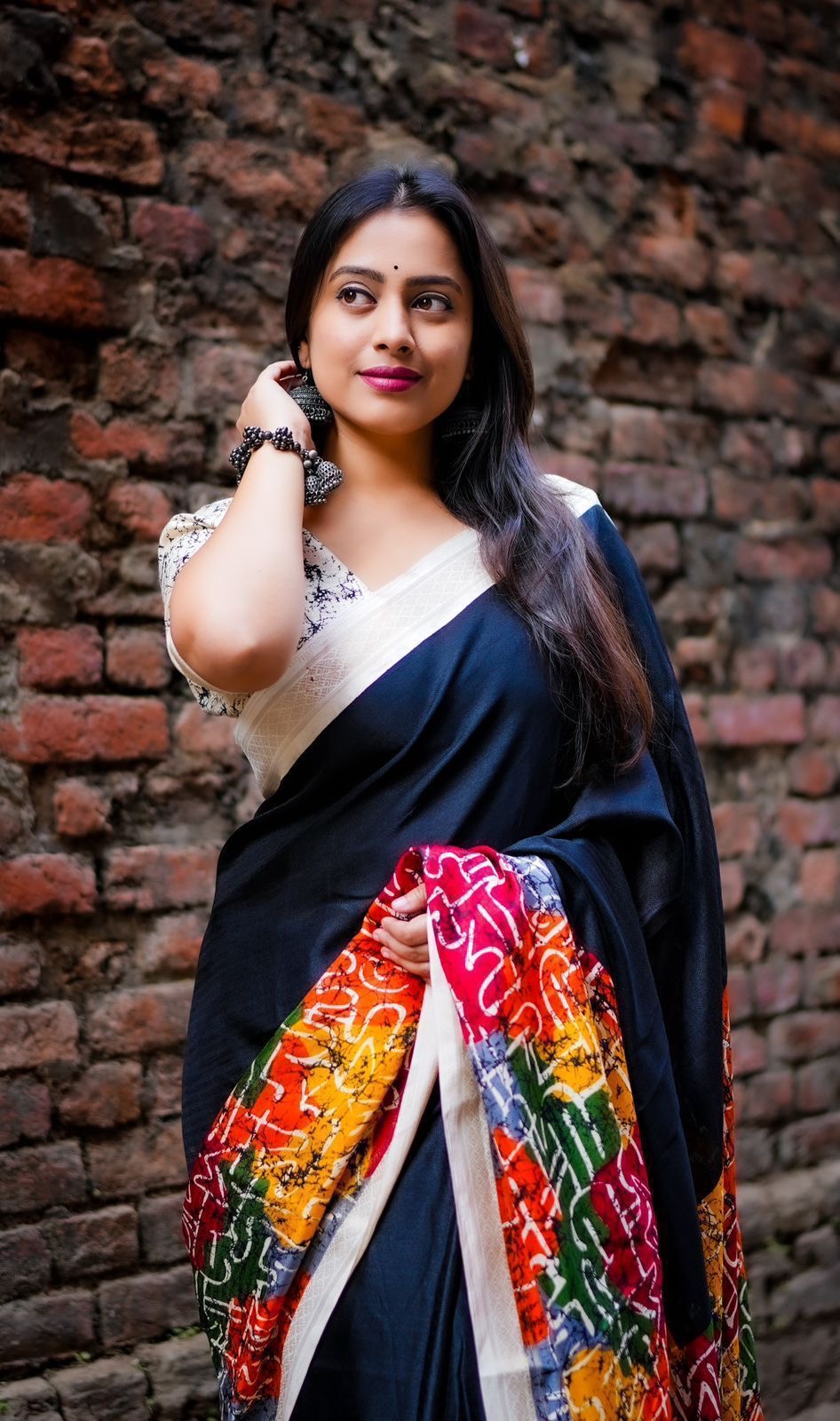 Pure cotton mulmul saree