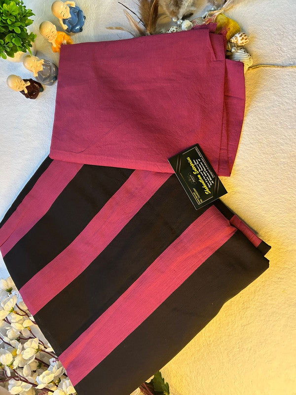 Luxurious Mulmul Cotton Saree: Lightweight & Breathable, 6M with Blouse Piece ARTICLE NO-45